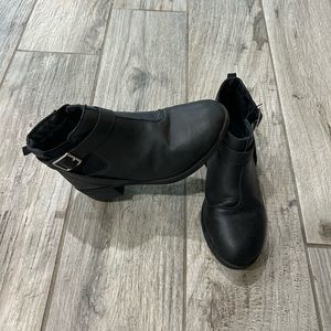 Black ankle boots